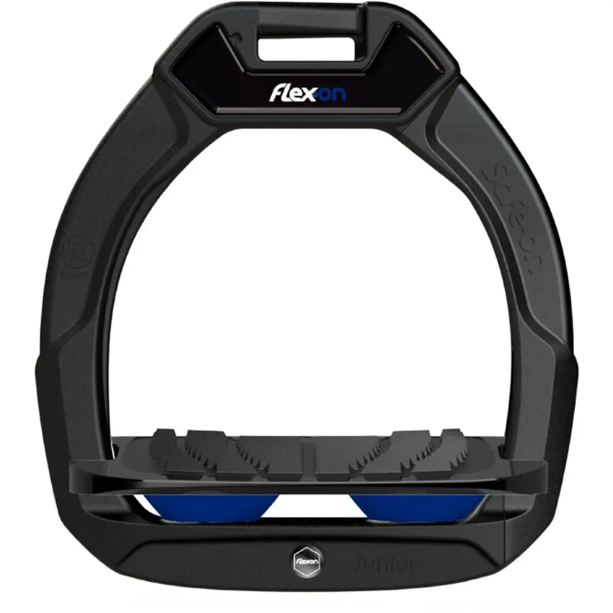 Meilleurs prix pour Étriers de sécurité d’équitation Incliné Grip Noir/Noir/Bleu enfant Flex-On Safe-On