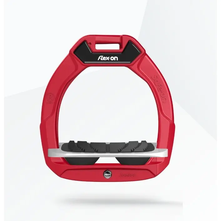 Sicherheitssättel mit geneigtem Grip Rot/Grau/Schwarz Kinder Flex-On Safe-On
