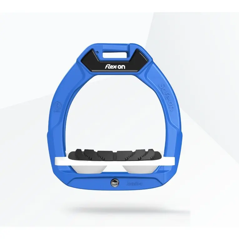Sicherheits-Schellen Reiten Neigung Grip Blau/Weiß/Weiß Kinder Flex-On Safe-On