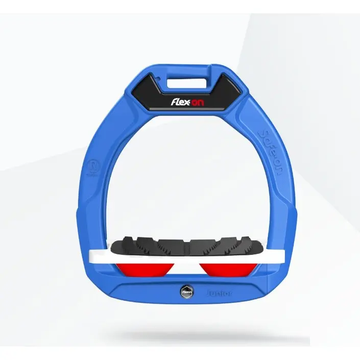 Sicherheitssteigbügel für Kinder Neigung Grip Blau/Weiß/Rot Flex-On Safe-On