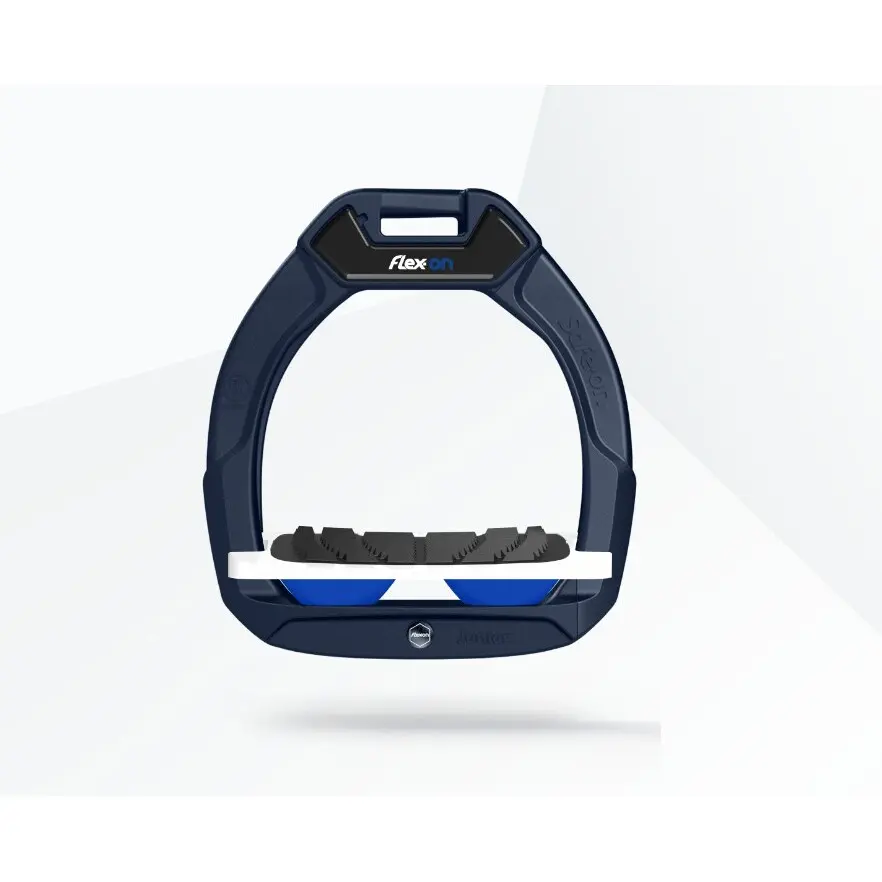 Étriers de sécurité d’équitation Incliné Grip Marine/Blanc/Bleu enfant Flex-On Safe-On