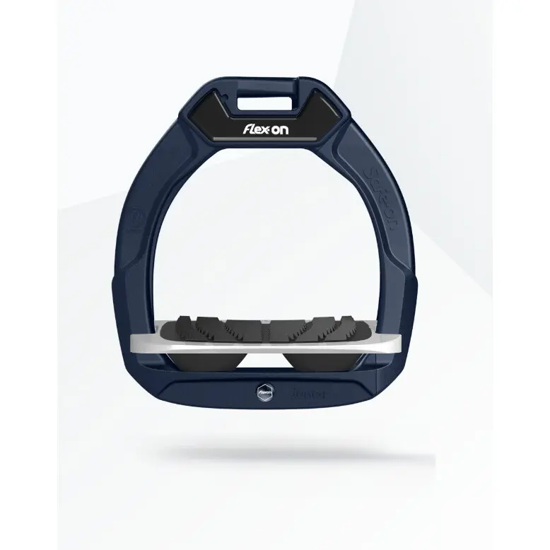 Sicherheitsreitsteigbügel Neigender Griff Marine/Grau/Schwarz Kinder Flex-On Safe-On