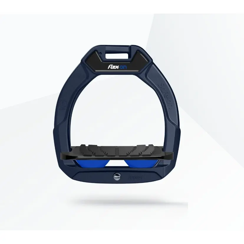 Étriers de sécurité d’équitation Incliné Grip Marine/Noir/Bleu enfant Flex-On Safe-On