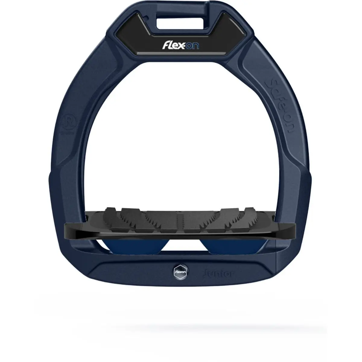 Sicherheitssteigbügel Reiten Neigung Grip Marine/Schwarz/Marine für Kinder Flex-On Safe-On
