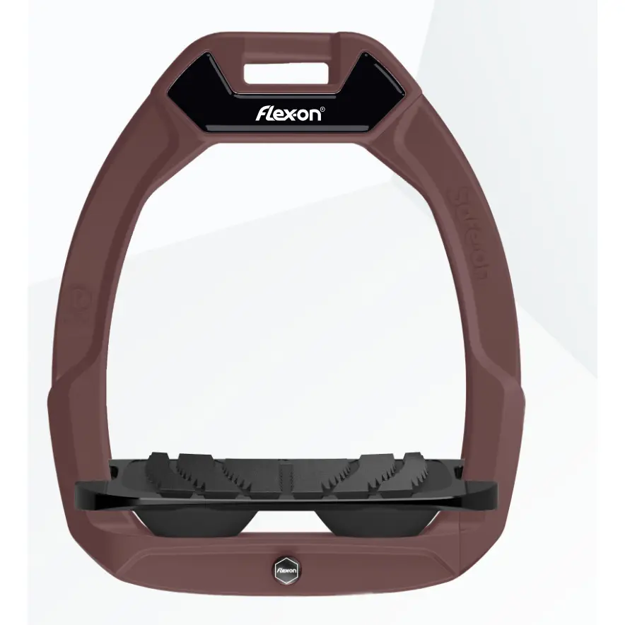 Comparer les prix de Étriers de sécurité d’équitation Incliné Grip Marron/Noir/Noir Flex On Safe-On