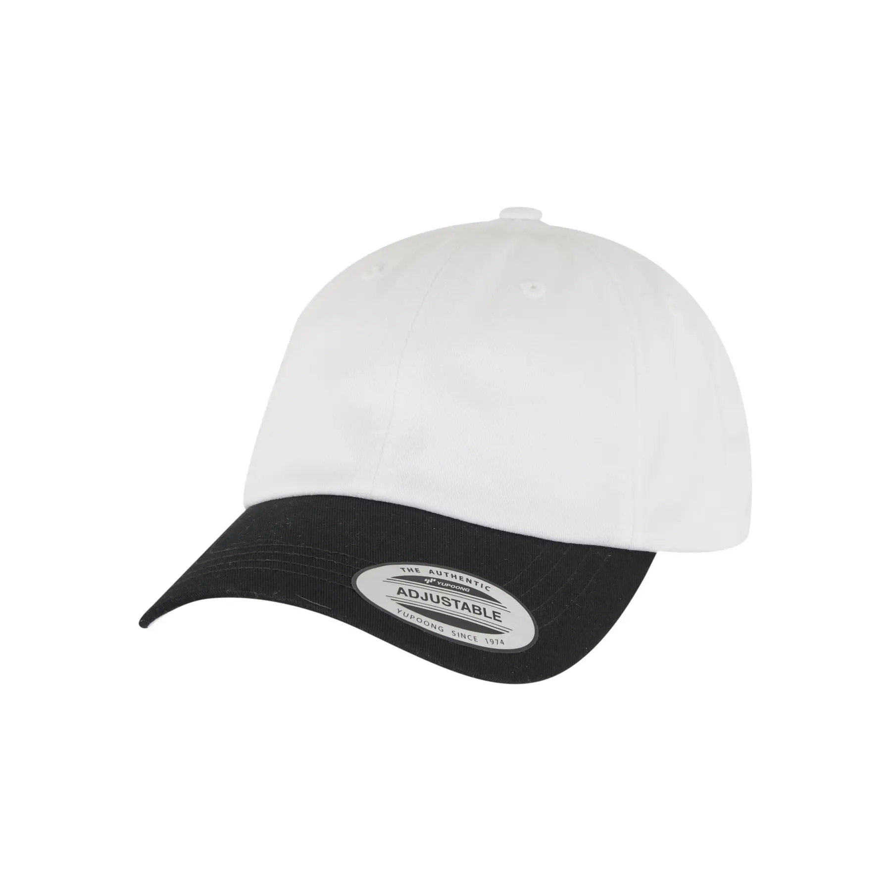 Flexfit Unisex Blanc Two Tone Baseball Cap Low Profile