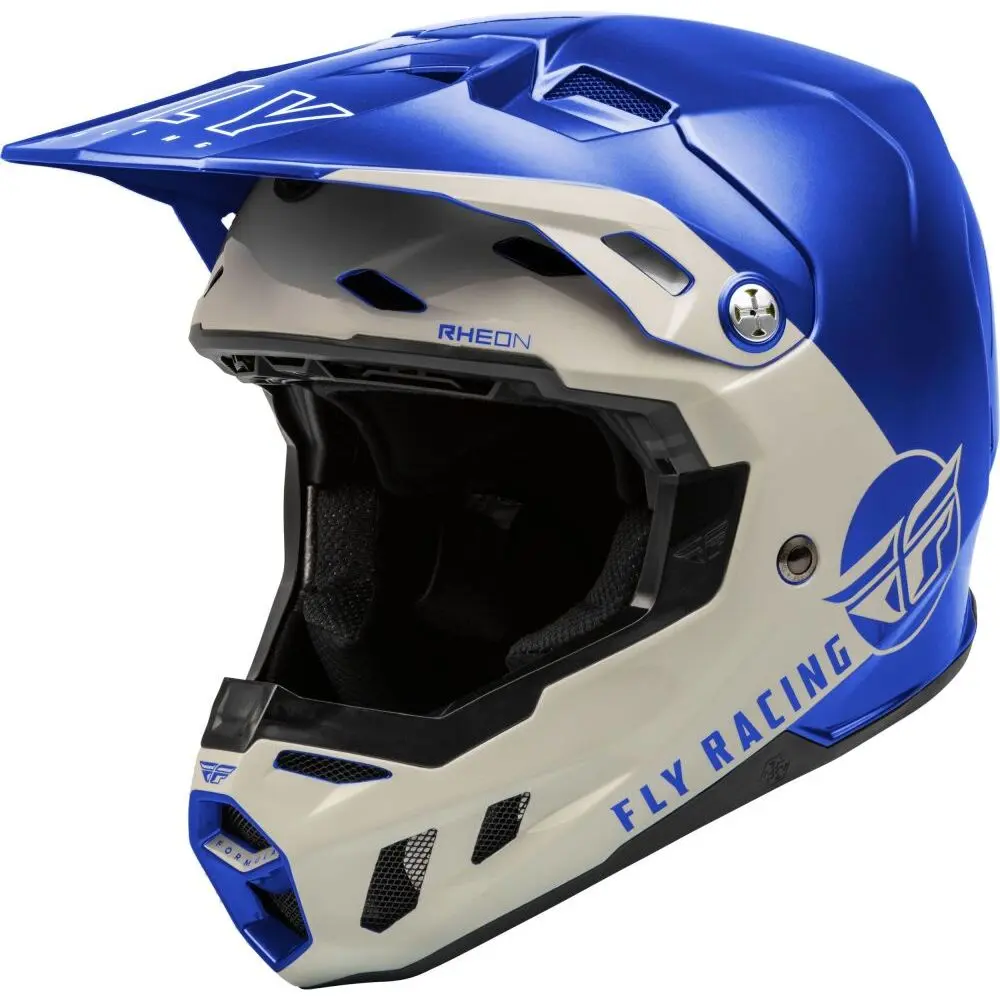 Metallischer Motorradhelm Fly Racing Formula CC Centrum