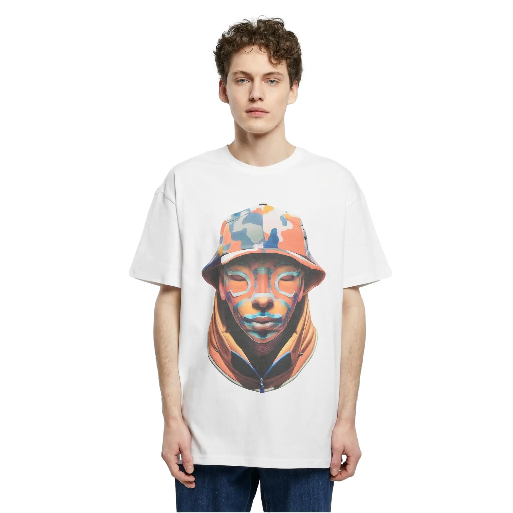 Oversized T-shirt Forgotten Faces Camouflage Heavy