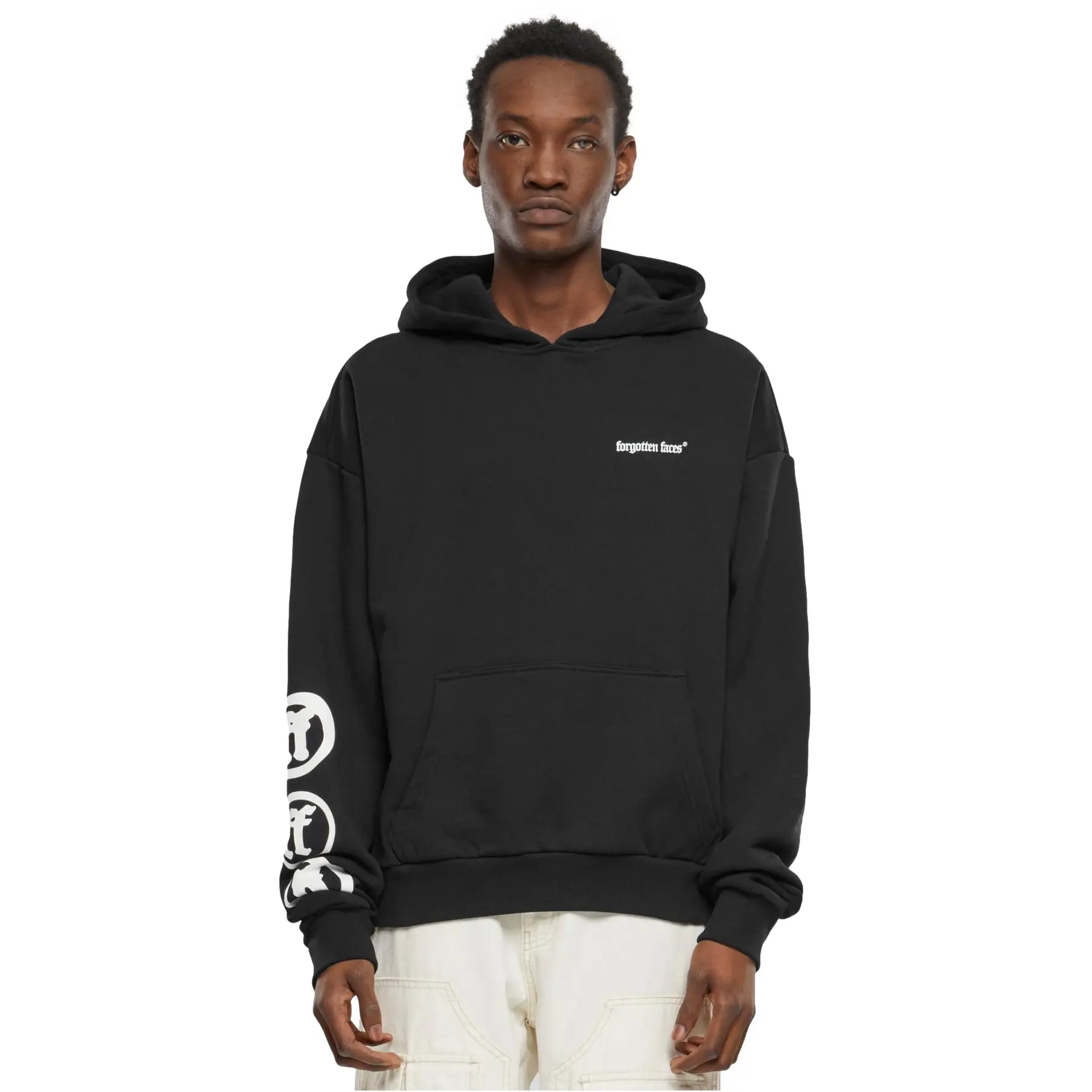 Image of Oversized Hoodie Forgotten Faces Fading Logo Statue Heavy