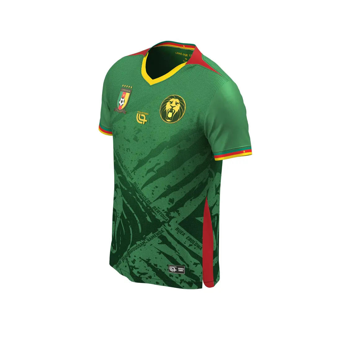 Maillot De Football Du Cameroun 2014-2016 Domicile - Taille L Adulte - Marque Puma - Occasion (voir Description)