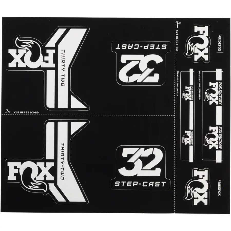 Velo Store - UK Fork sticker Fox Factory AM Step-Cast 2017 | Extra 10% off with Subscription, Postage £16.79 to UK Fedex.