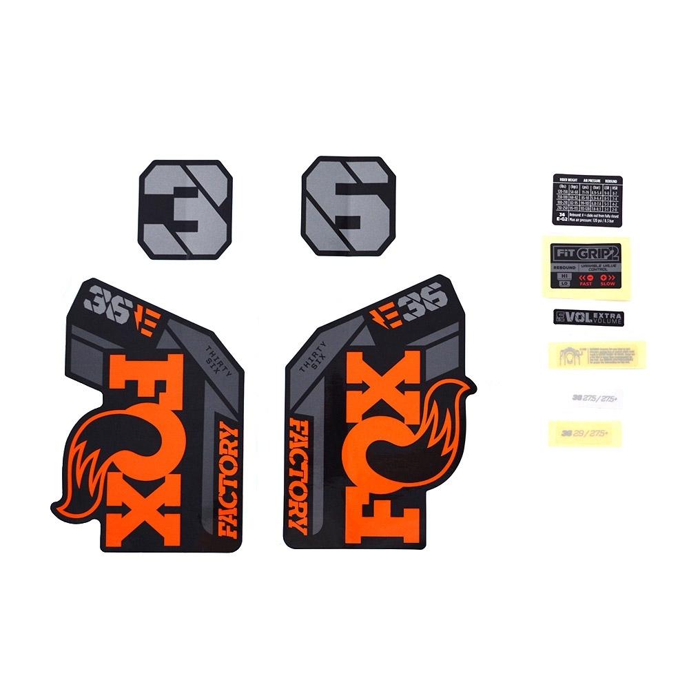 Velo Store - UK Fox Racing Decal kit Fox 2021, 36, F-S, E-Bike+, Logo, Fork | Extra 10% off with Subscription, Postage £16.79 to UK Fedex.