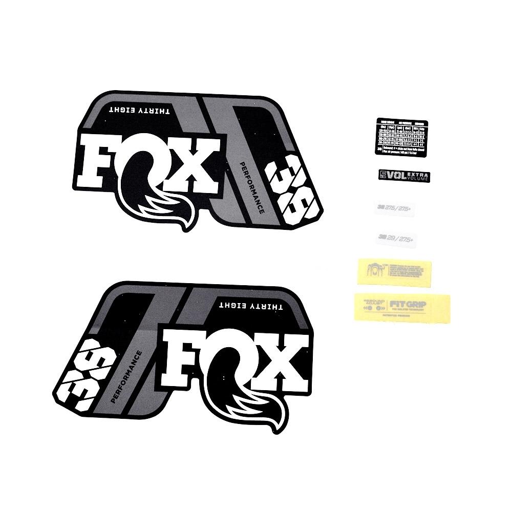 FOX 38 P-s Logo 2021 Aufkleberset