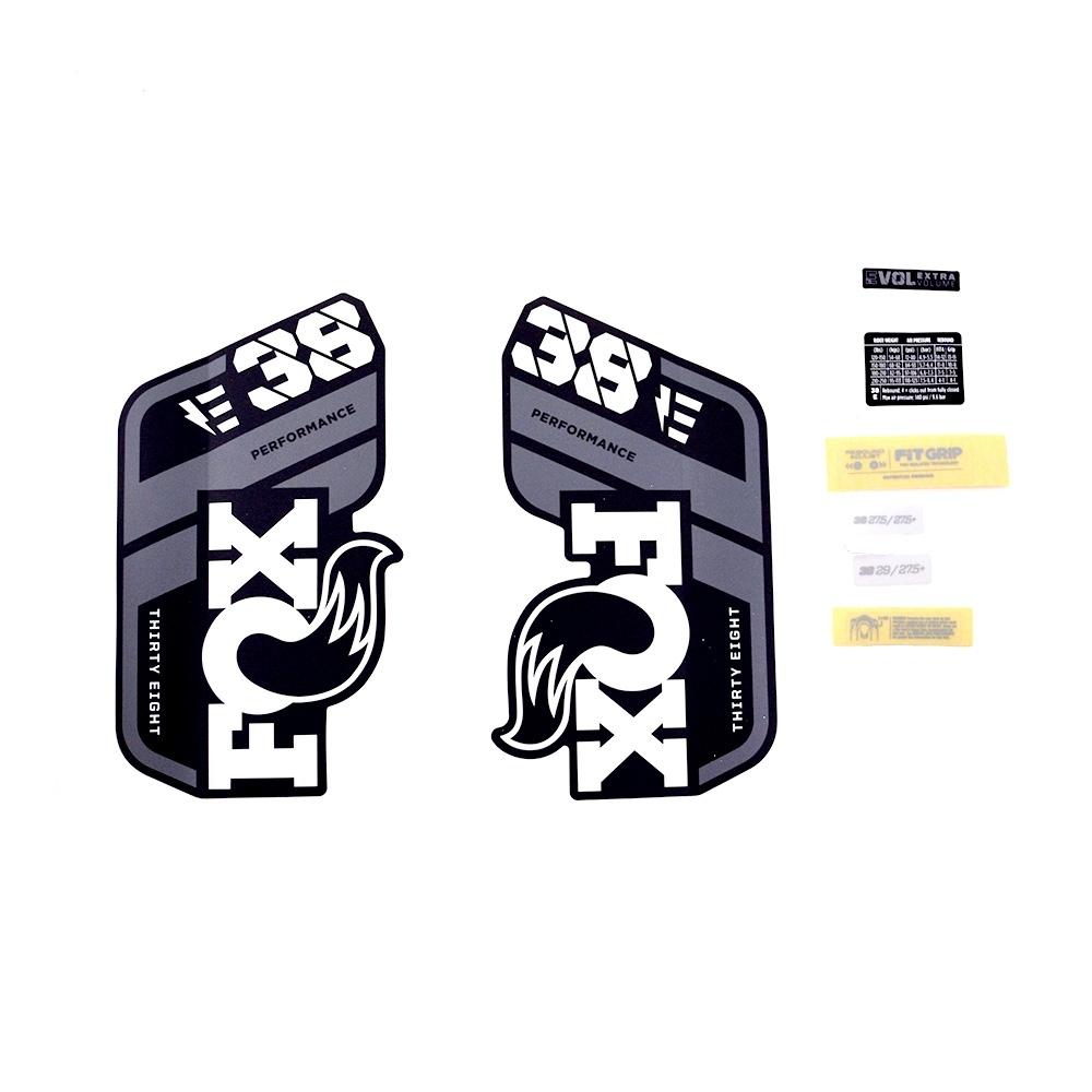 Velo Store - UK Fox Racing Decal kit Fox 2021, 38, P-S, E-Bike+, Logo, Fork | Extra 10% off with Subscription, Postage £16.79 to UK Fedex.