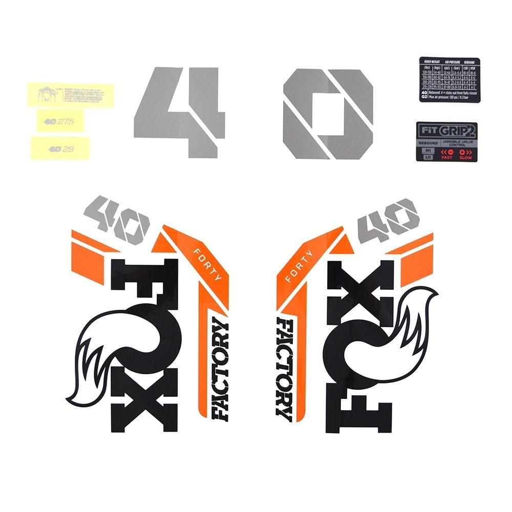 Velo Store - UK Fox Racing Decal kit Fox 2021, 40, F-S, Battleship Logo, Battleship Fork | Extra 10% off with Subscription, Postage £16.79 to UK Fedex.