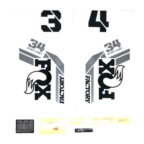 Velo Store - UK Fox Racing Decal kit Fox 2022, 34 SC, F-S, Logo, Fork | Extra 10% off with Subscription, Postage £16.79 to UK Fedex.
