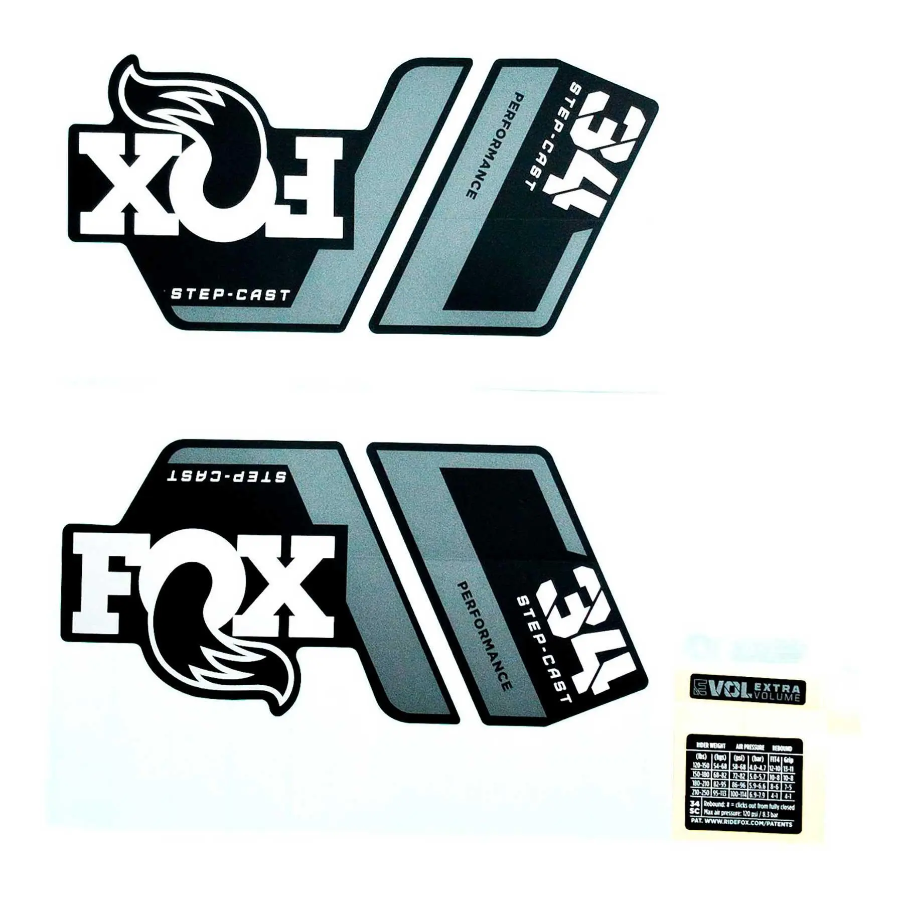 Velo Store - UK Fox Racing Decal kit Fox 2022, 34 SC, P-S, Logo, Fork | Extra 10% off with Subscription, Postage £16.79 to UK Fedex.