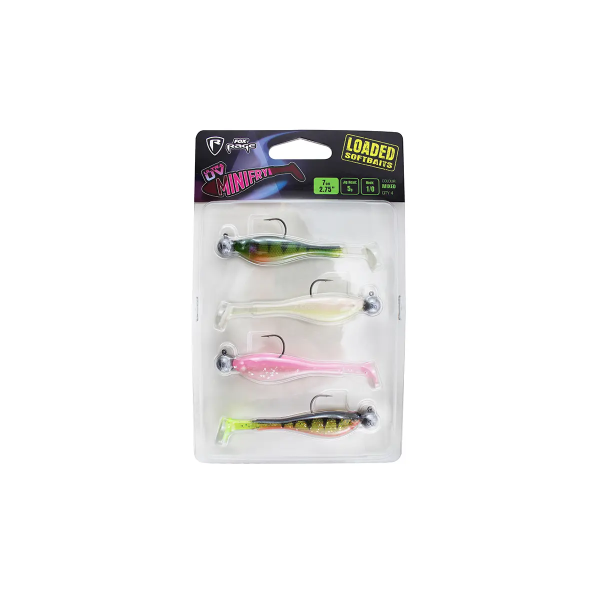 Lockvögel Fox Rage Mini Fry Loaded Ultra UV (x4)
