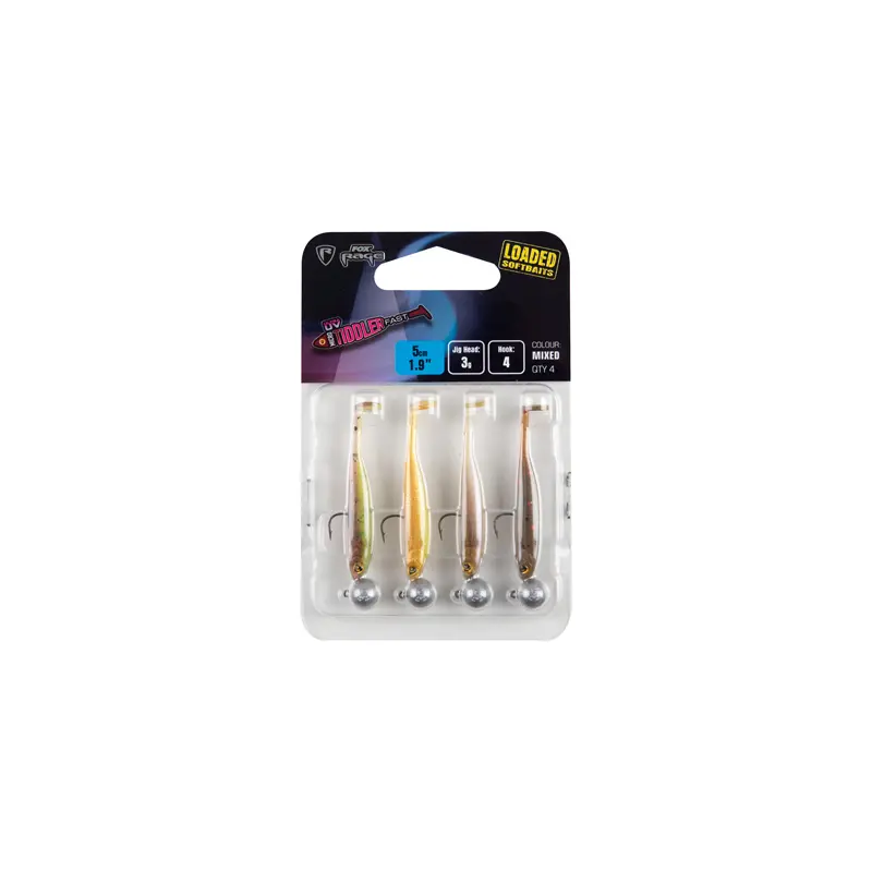 Soft-Lockvogel Raubfisch Fox Rage Micro UV CP LD (x4)