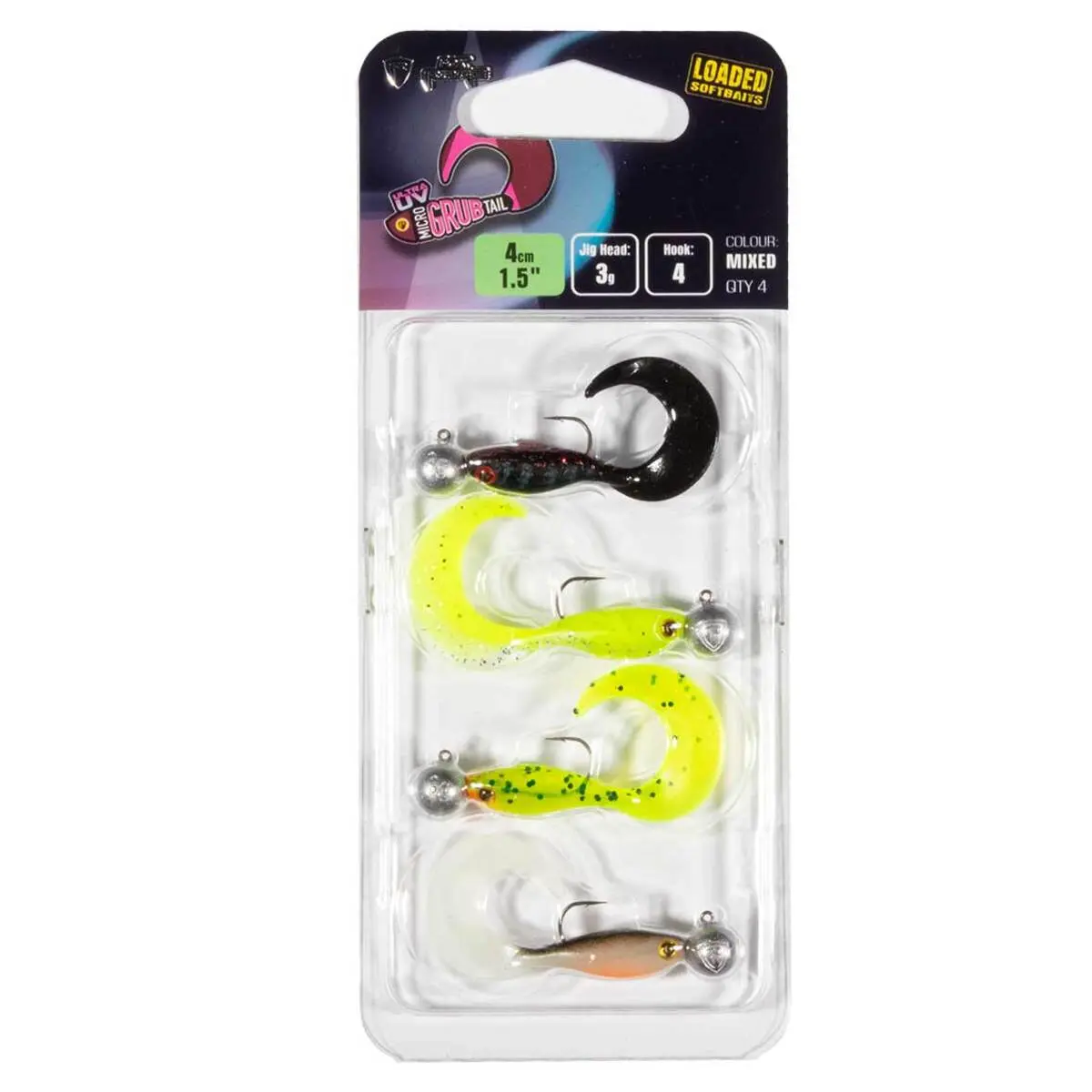 Kunstköder Fox Rage Micro Grub Tail Loaded 2 (x4)