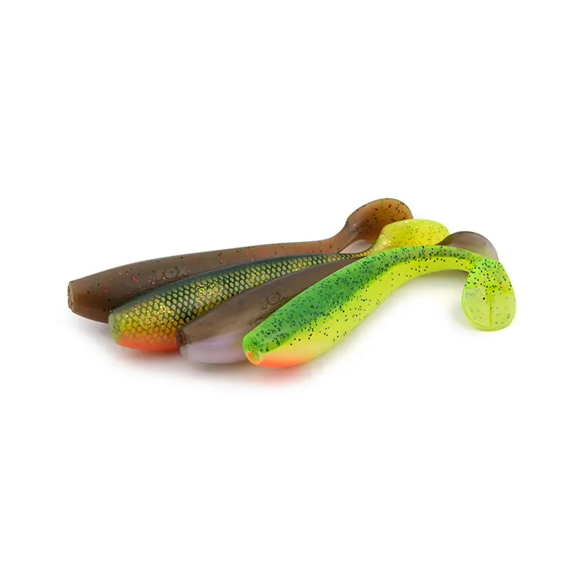 Soft-Lockvogel Raubfisch Fox Rage Rage Zander Pro Shad 16cm UV Lemon Tiger (x25)