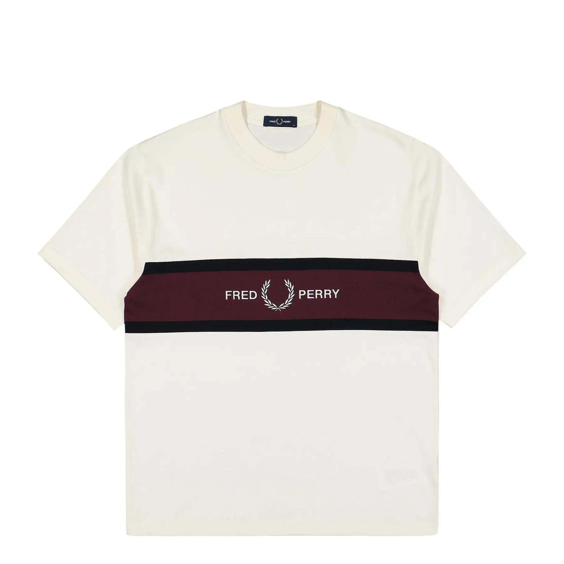 Image of Besticktes Panel-T-Shirt Fred Perry