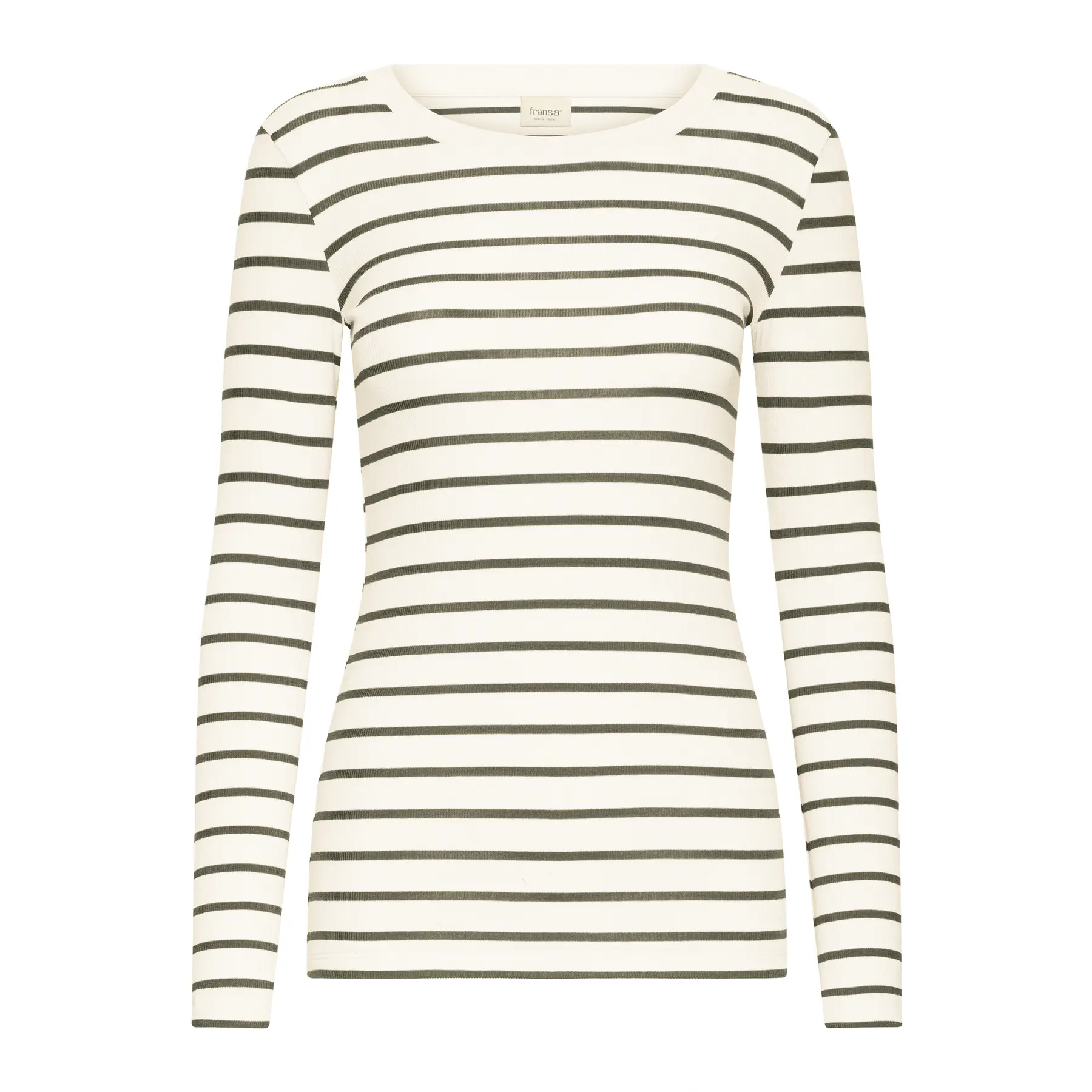 Women's long sleeve T-shirt fransa Hizamond Stripe 33
