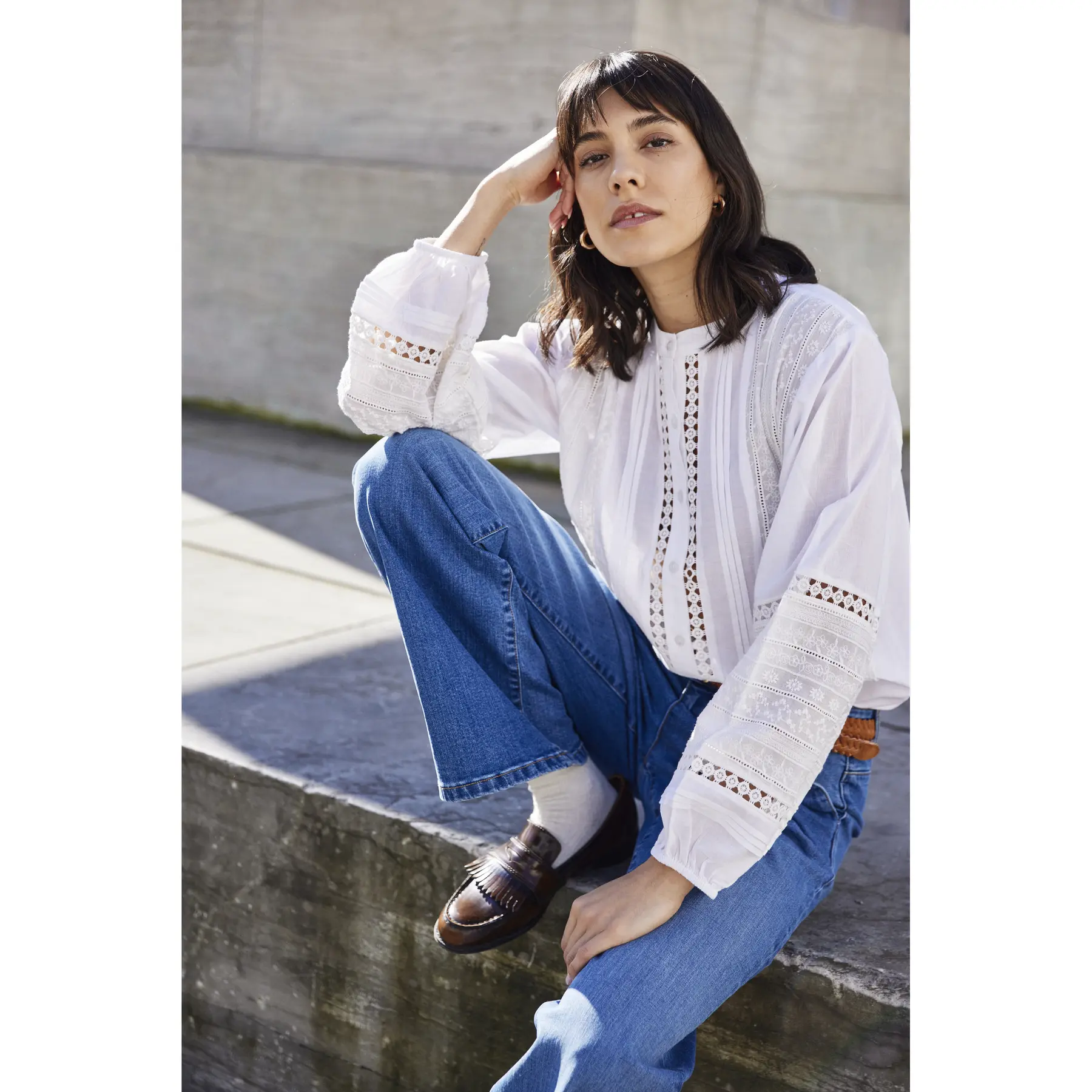 Women's long sleeve shirt fransa Jike 1