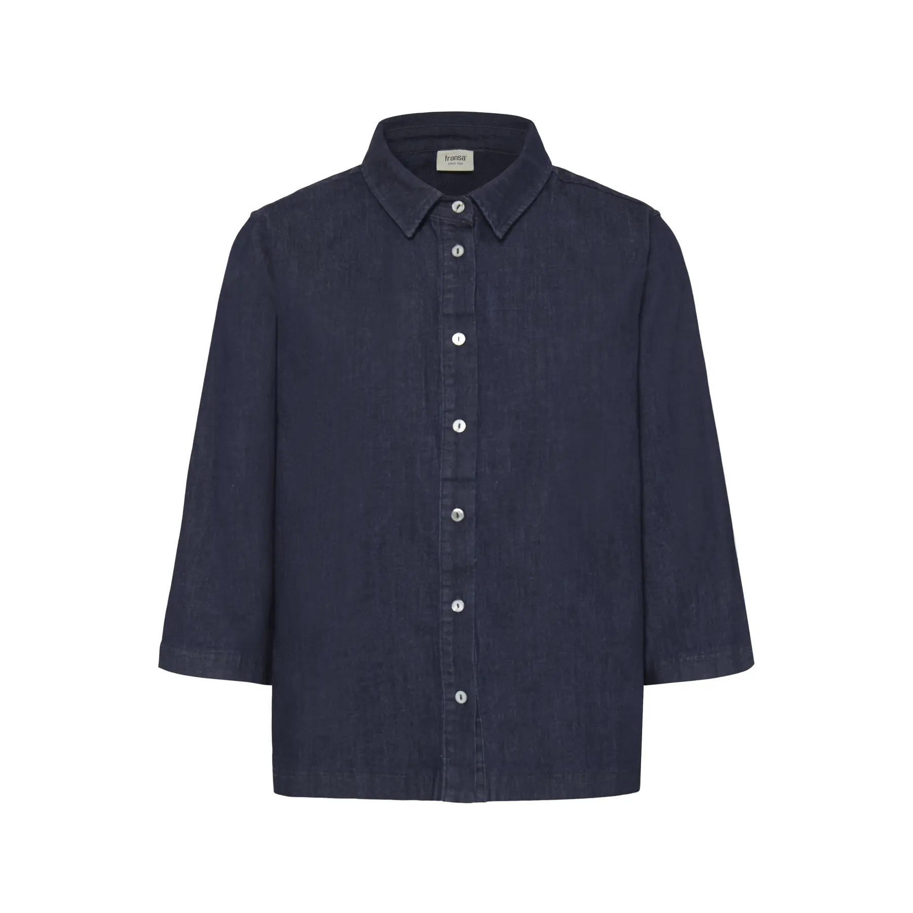 Image of Langarmjeanshemd für Damen fransa Chicago 6