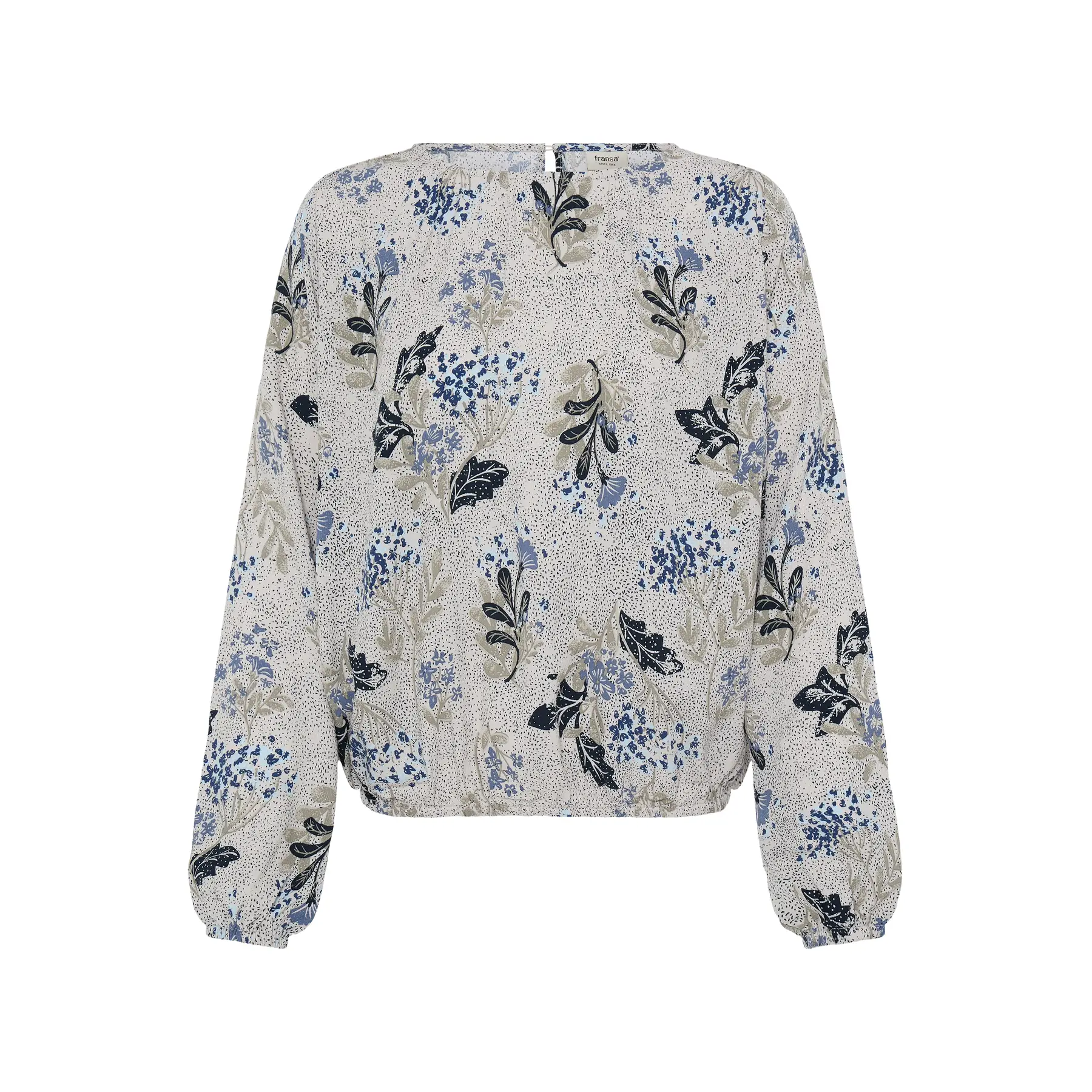 Fransa Women's Beige Long Sleeve Blouse For Lalu 3