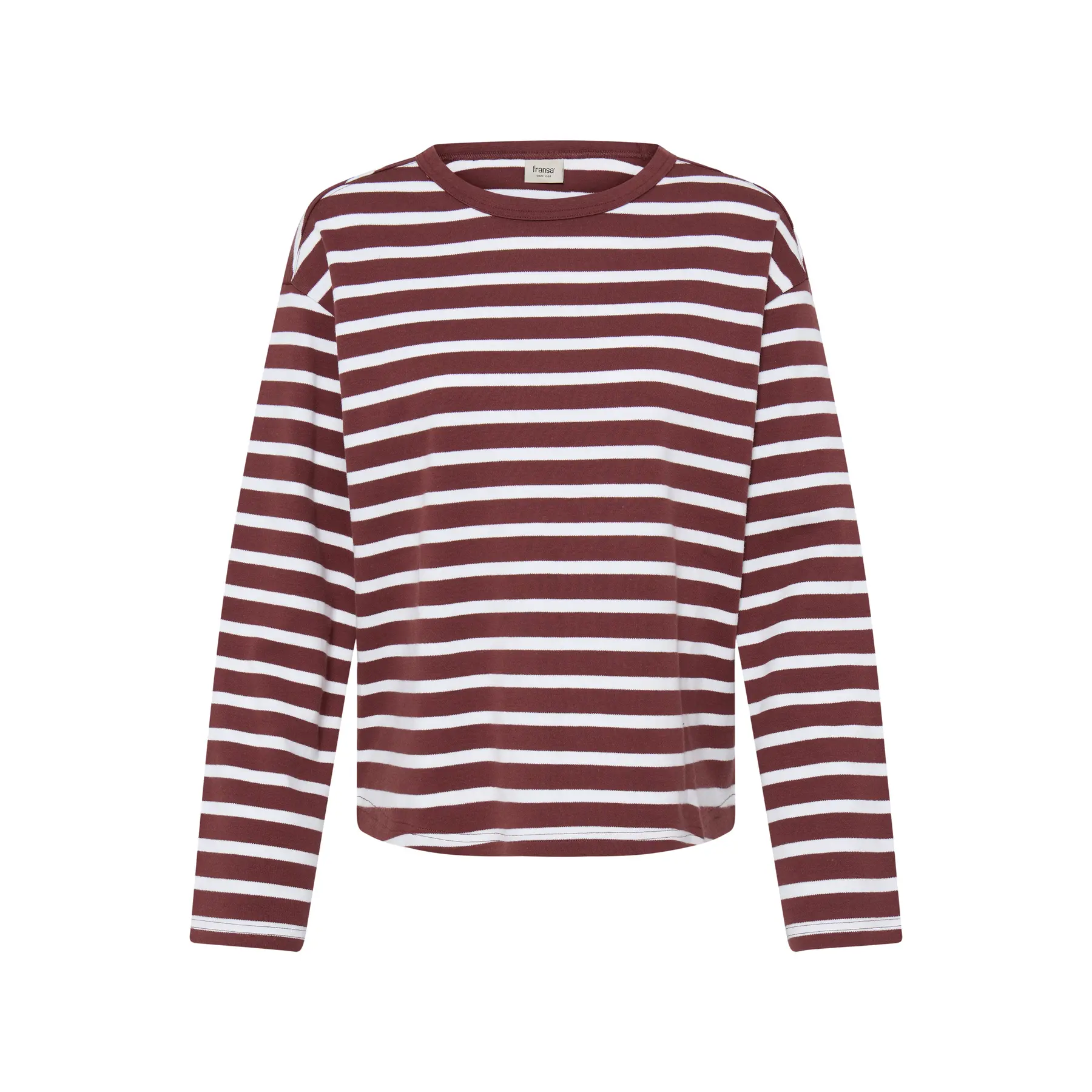 Fransa Women's Rouge Long Sleeve T-Shirt Bree 1