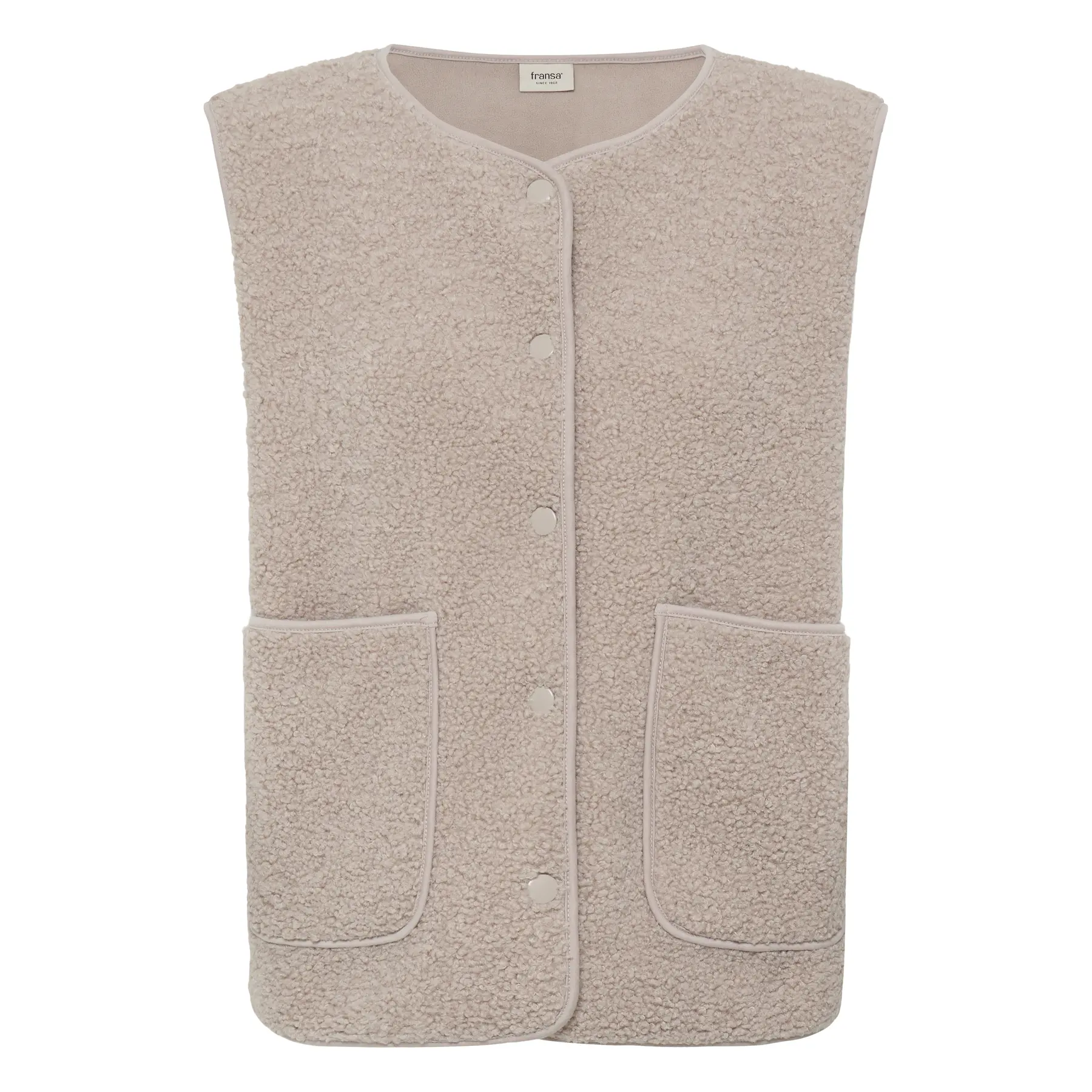 Fransa Women's Beige Vest Gwynne 3
