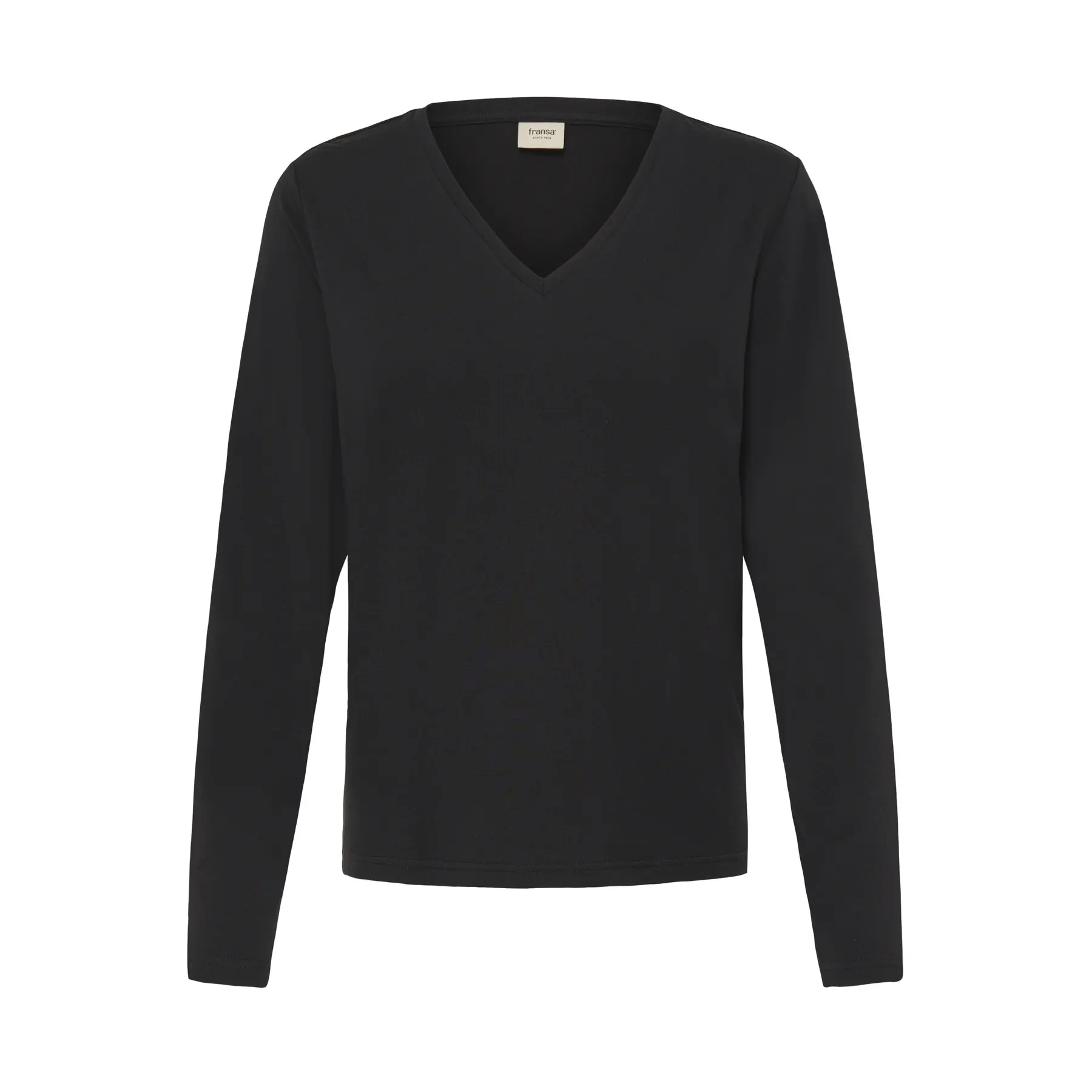 T-shirt a maniche lunghe col V donna  Frclea