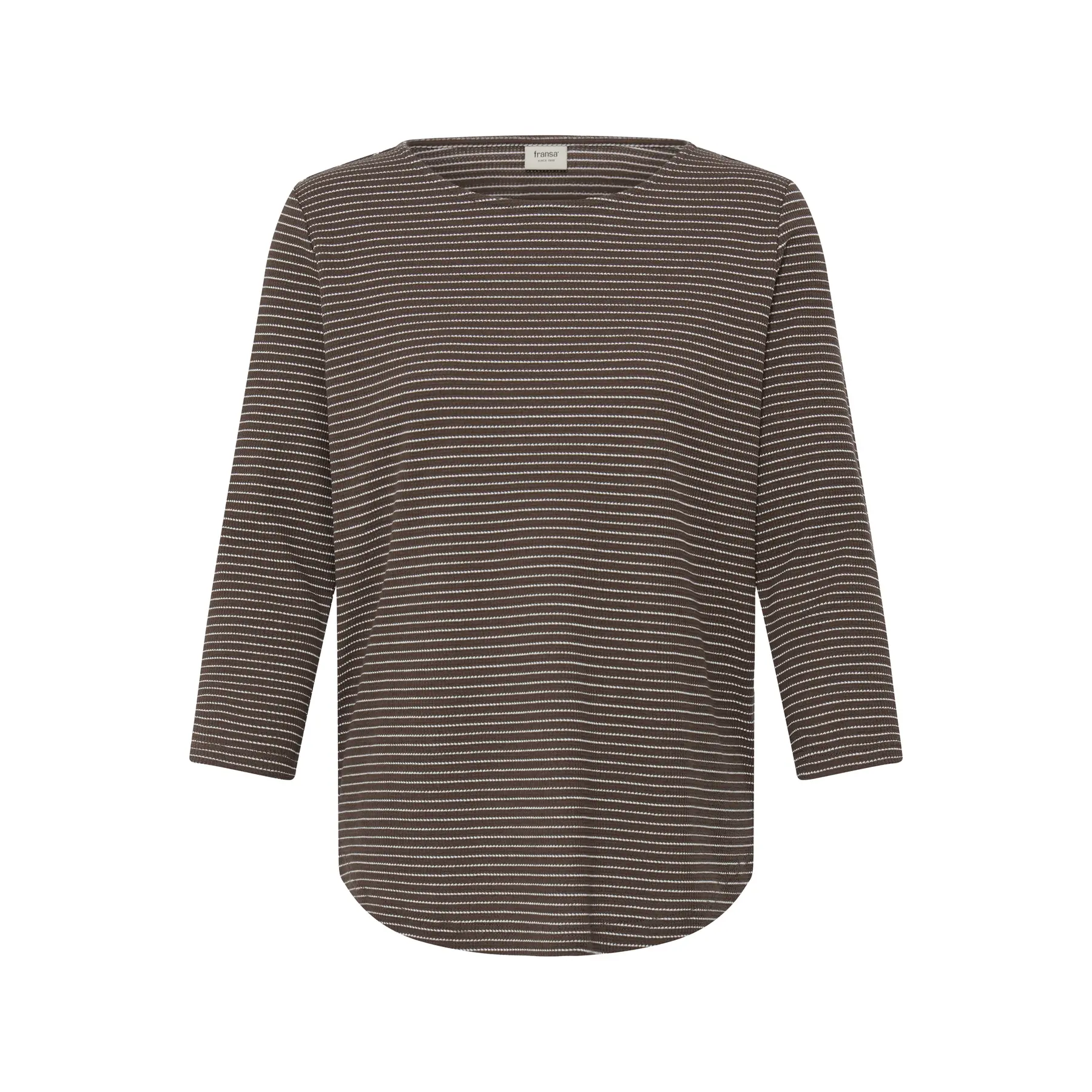 Fransa Women's Marron Long Sleeve T-Shirt Jorelia 1