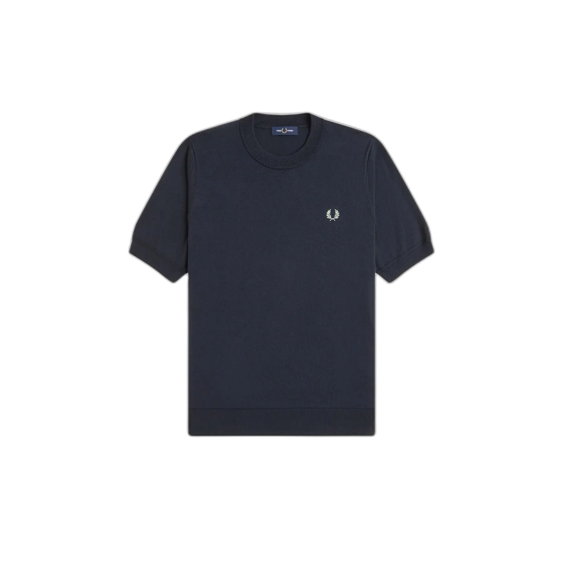 Fred Perry Bleu Cotton Knit T-Shirt