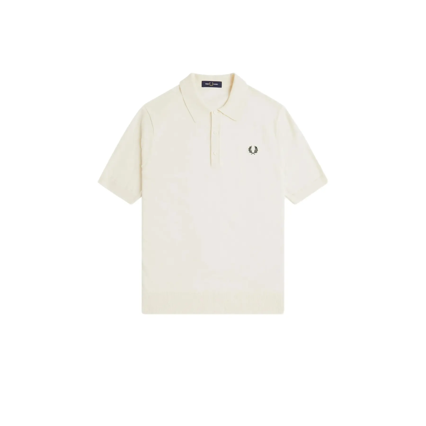 Fred Perry Men's Beige Cotton Knit Polo