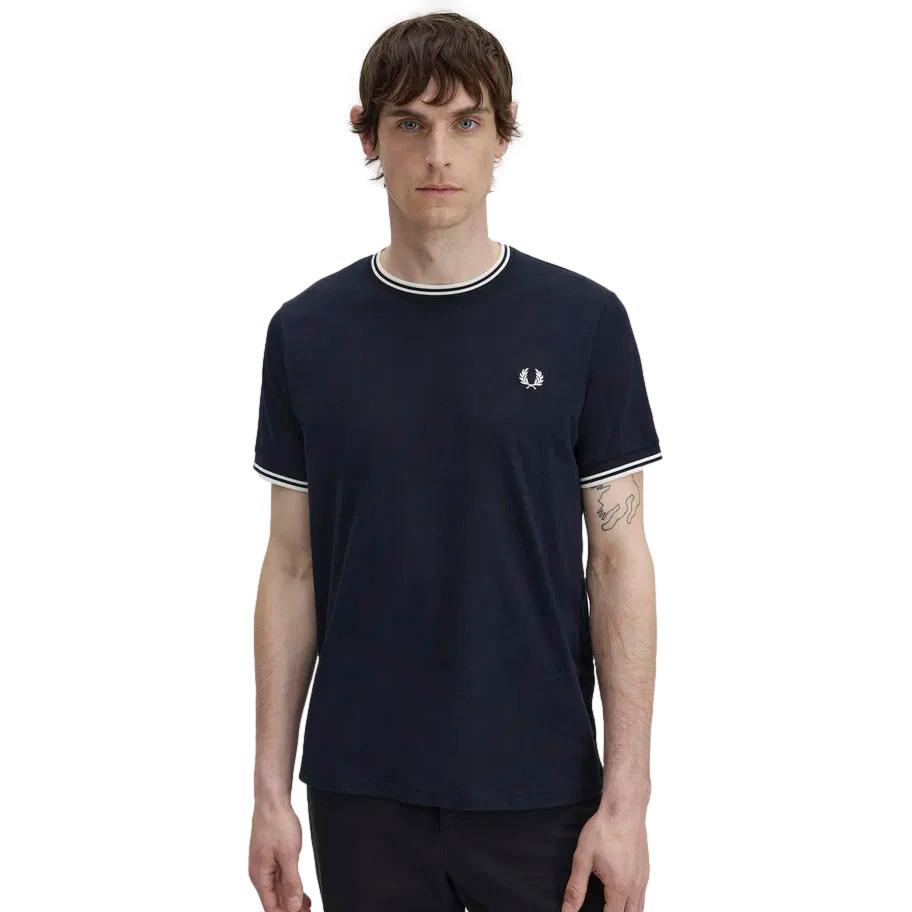 5063460122373 - T-Shirt mit Doppelstreifen Fred Perry