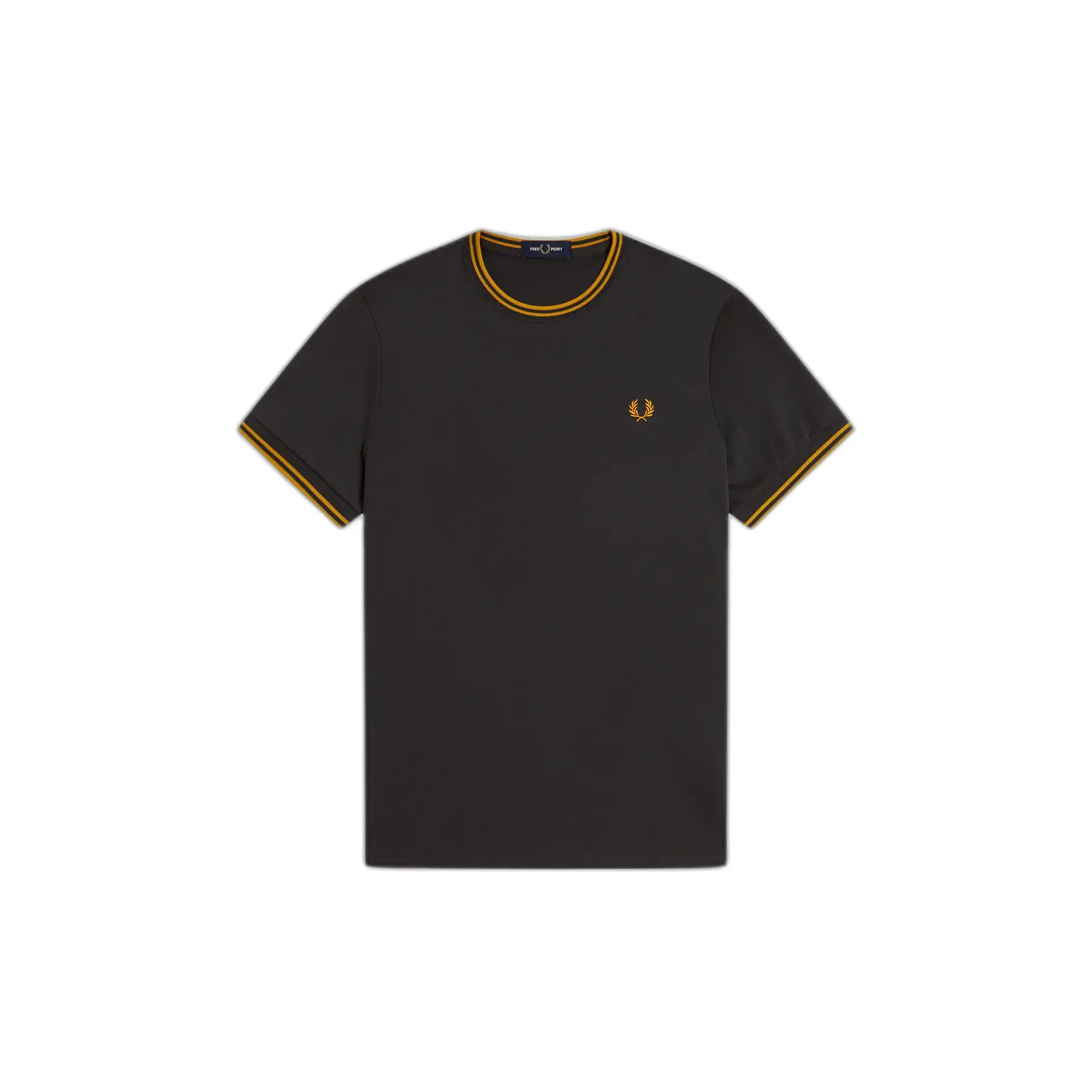 T-Shirt mit doppeltem kontrastierendem Besatz Fred Perry