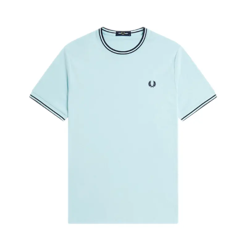 Image of T-Shirt mit doppeltem kontrastierendem Besatz Fred Perry