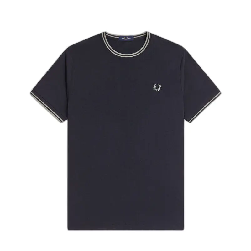 T-Shirt mit doppeltem kontrastierendem Besatz Fred Perry