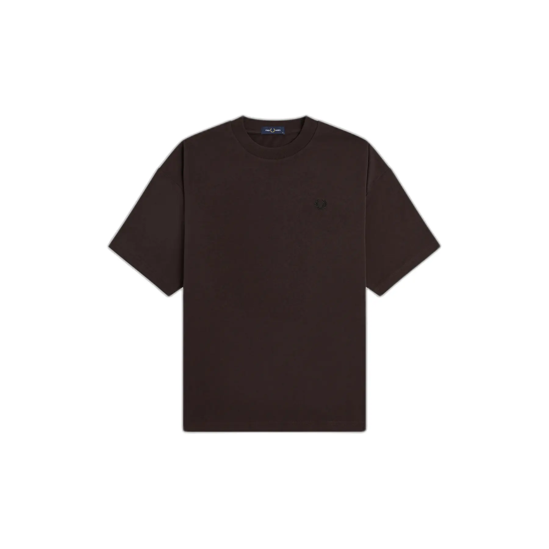 Fred Perry Men's Marron Oversized T-Shirt
