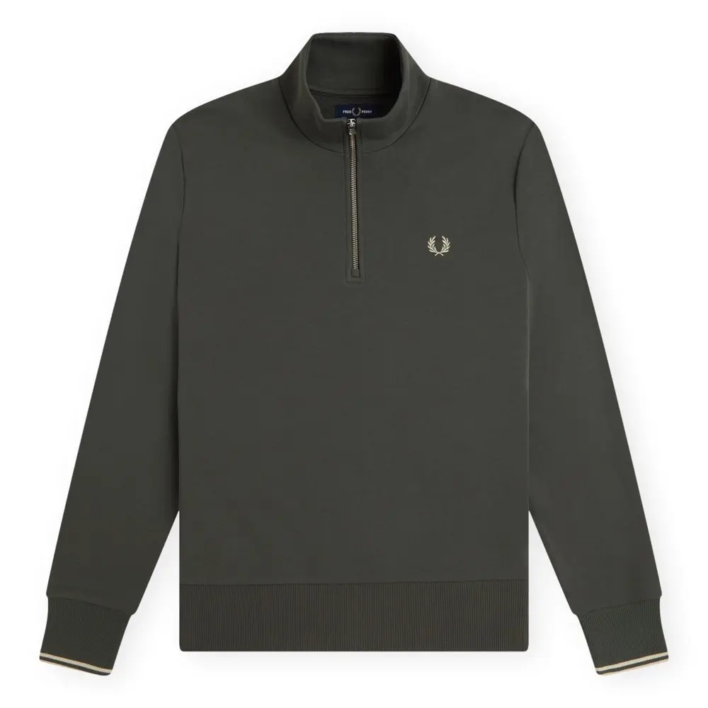 Fred Perry Men's Vert 1/2 Zip Sweatshirt