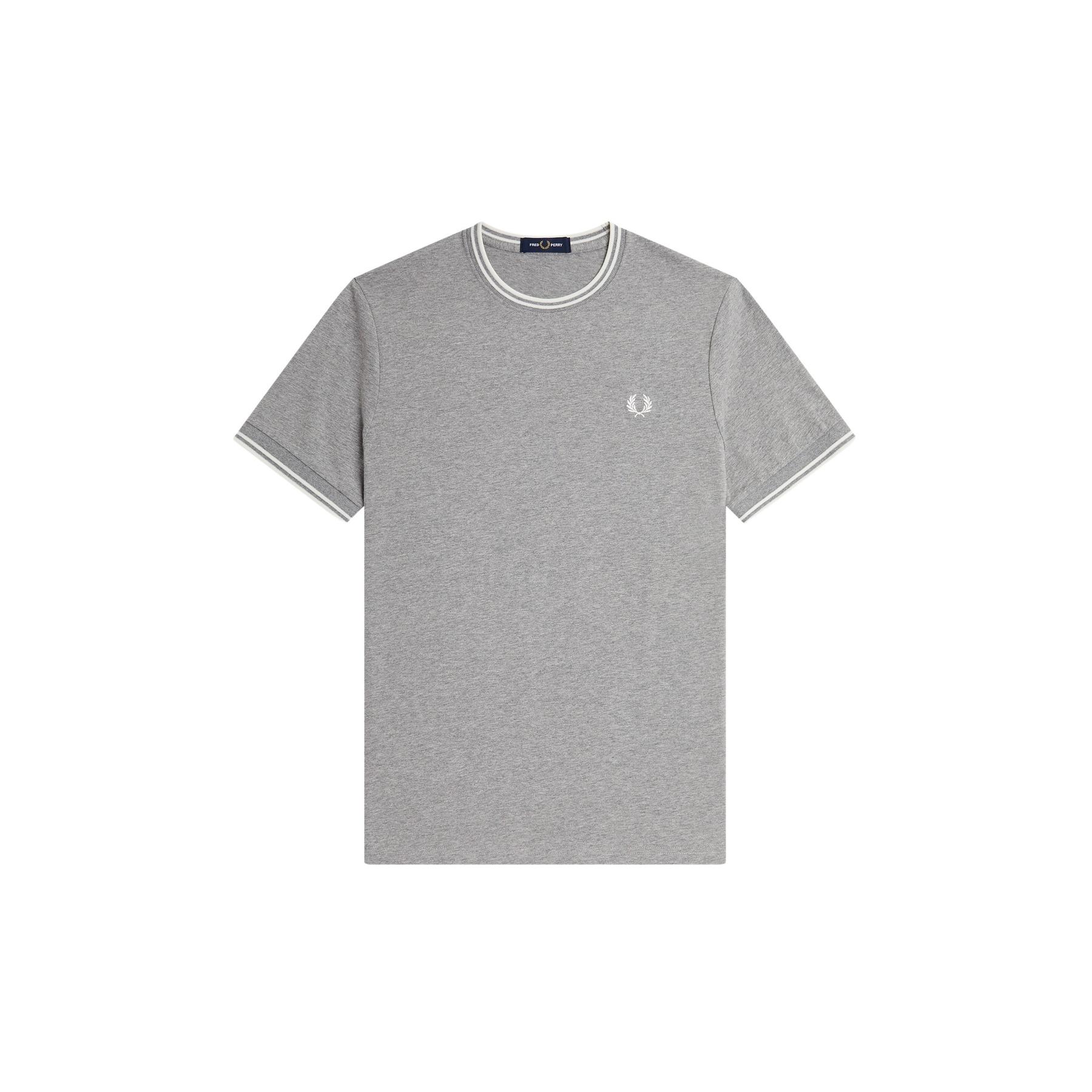 5034604853446 - T-Shirt mit doppeltem Rand Fred Perry