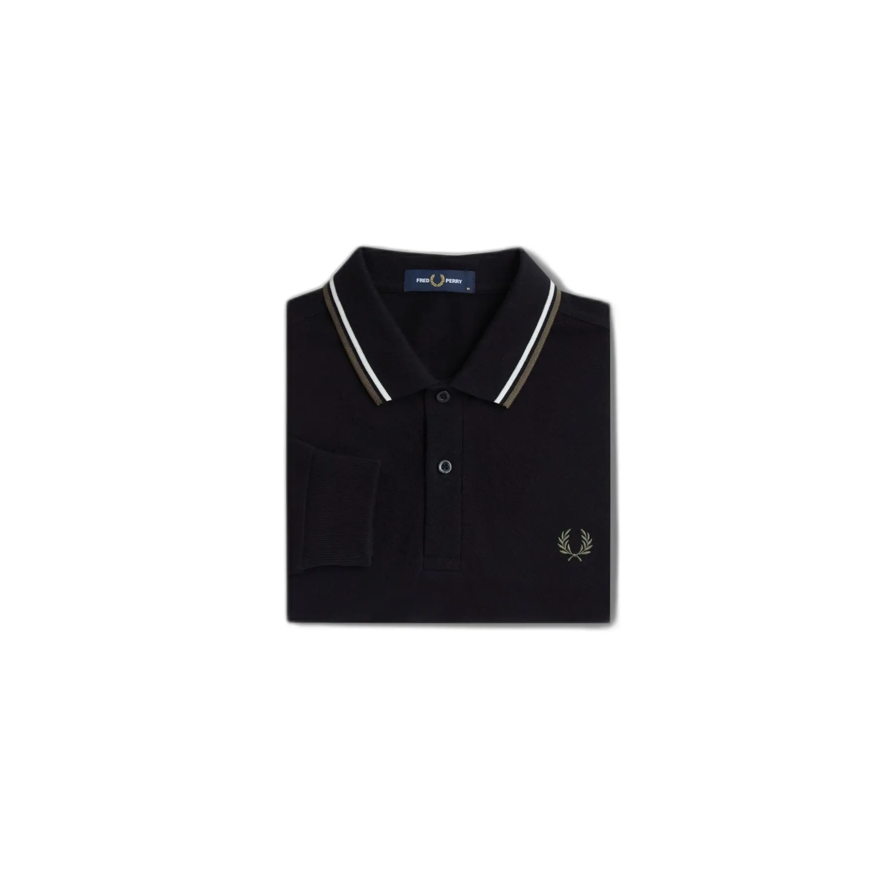 5034603405400 - Polo mit langen Ärmeln und doppeltem Streifen Fred Perry