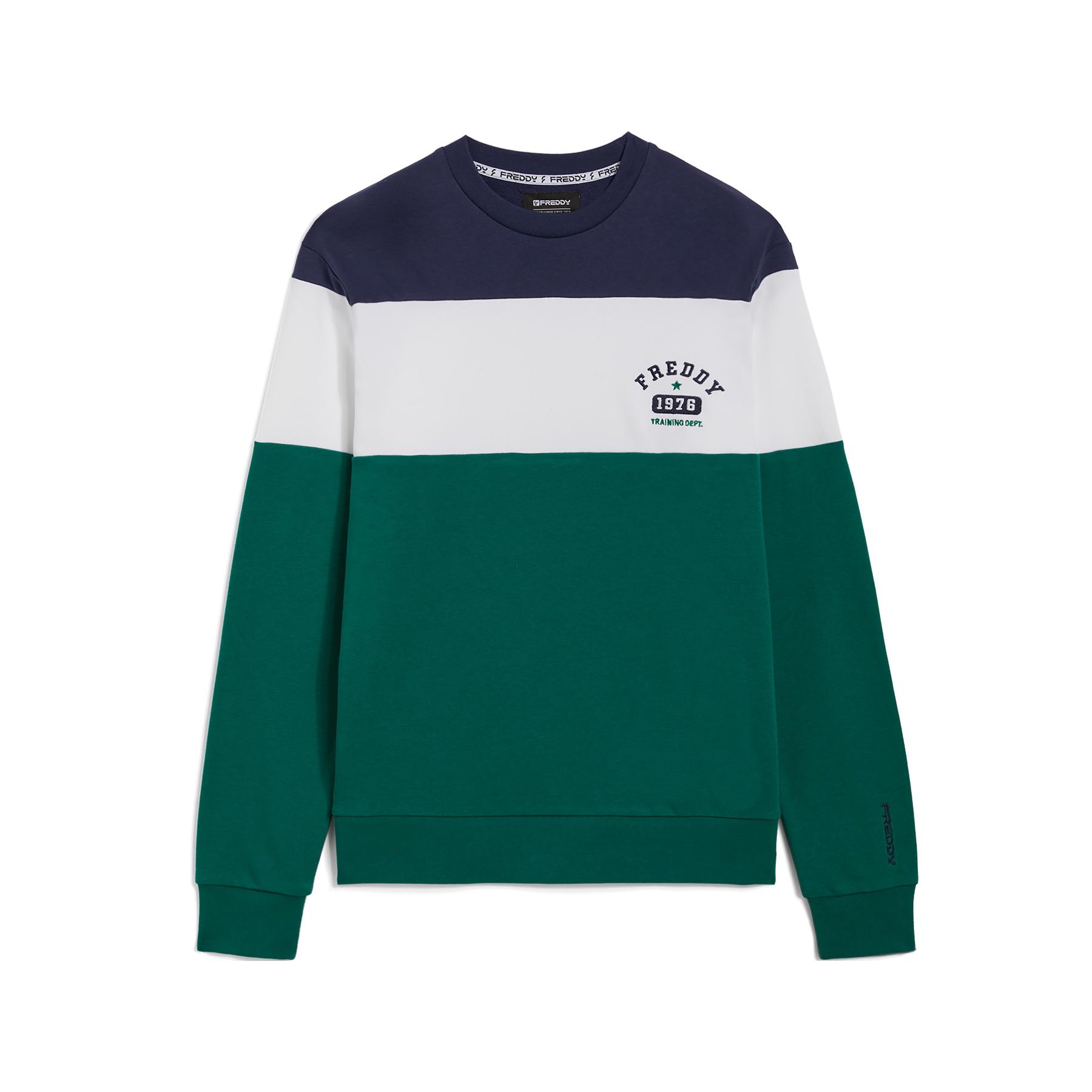 8052697203495 - Sweatshirt mit Rundhals und Farbblöcken Freddy