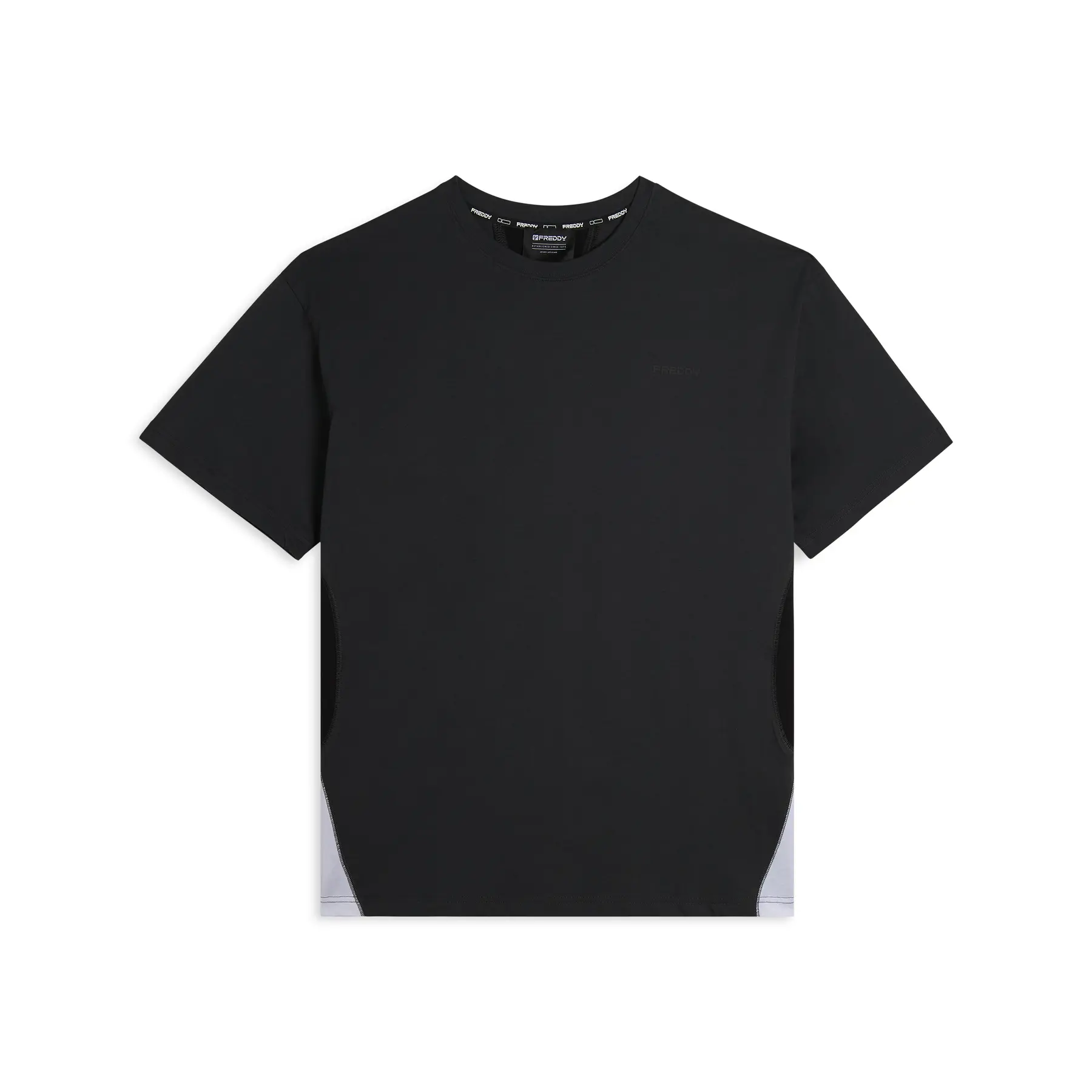 8052697688582 - T-Shirt mit klassischem Schnitt und kontrastierenden Dekorationsteilen Freddy