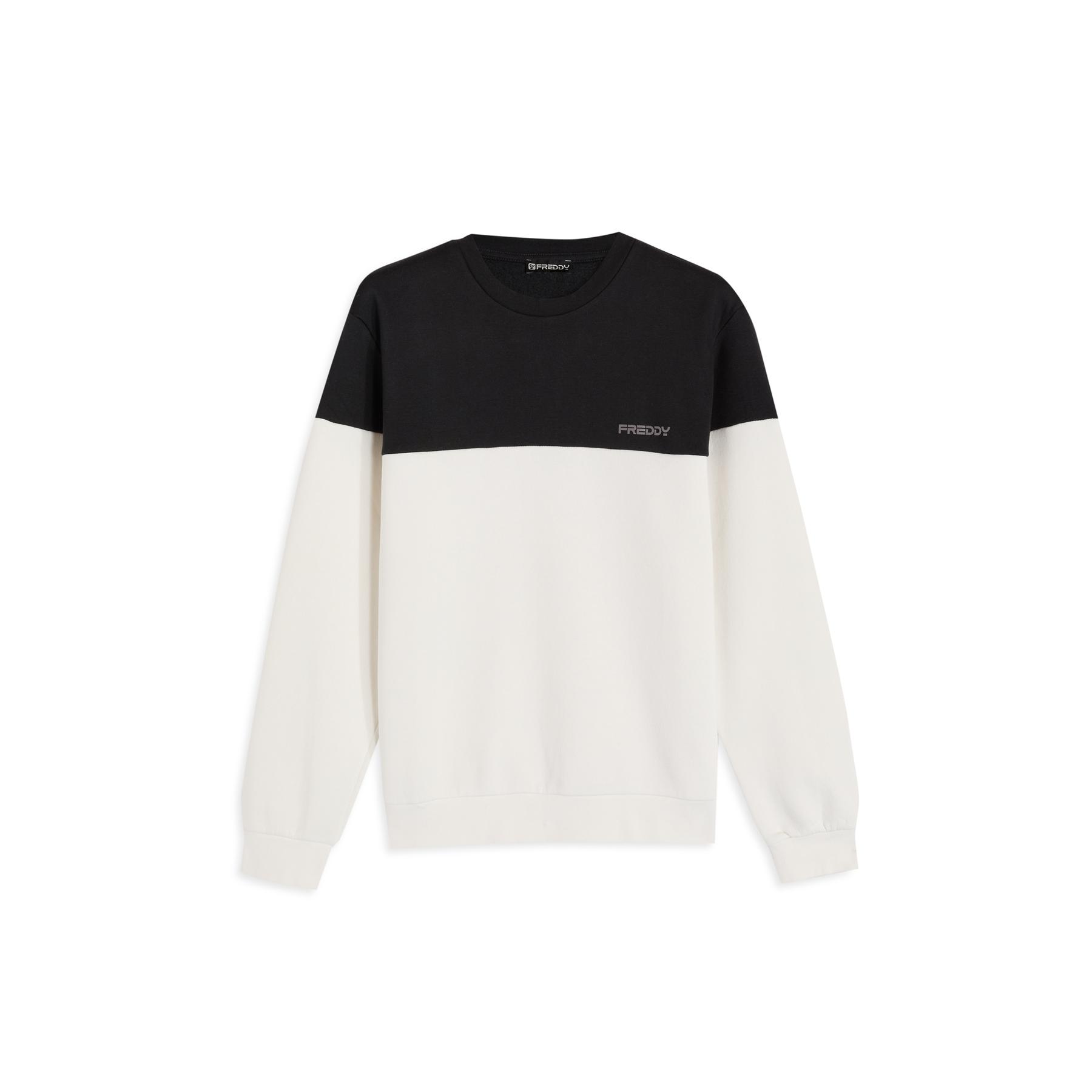 8034170810604 - Runder Kragen-Sweatshirt mit kontrastierenden Schultern Freddy