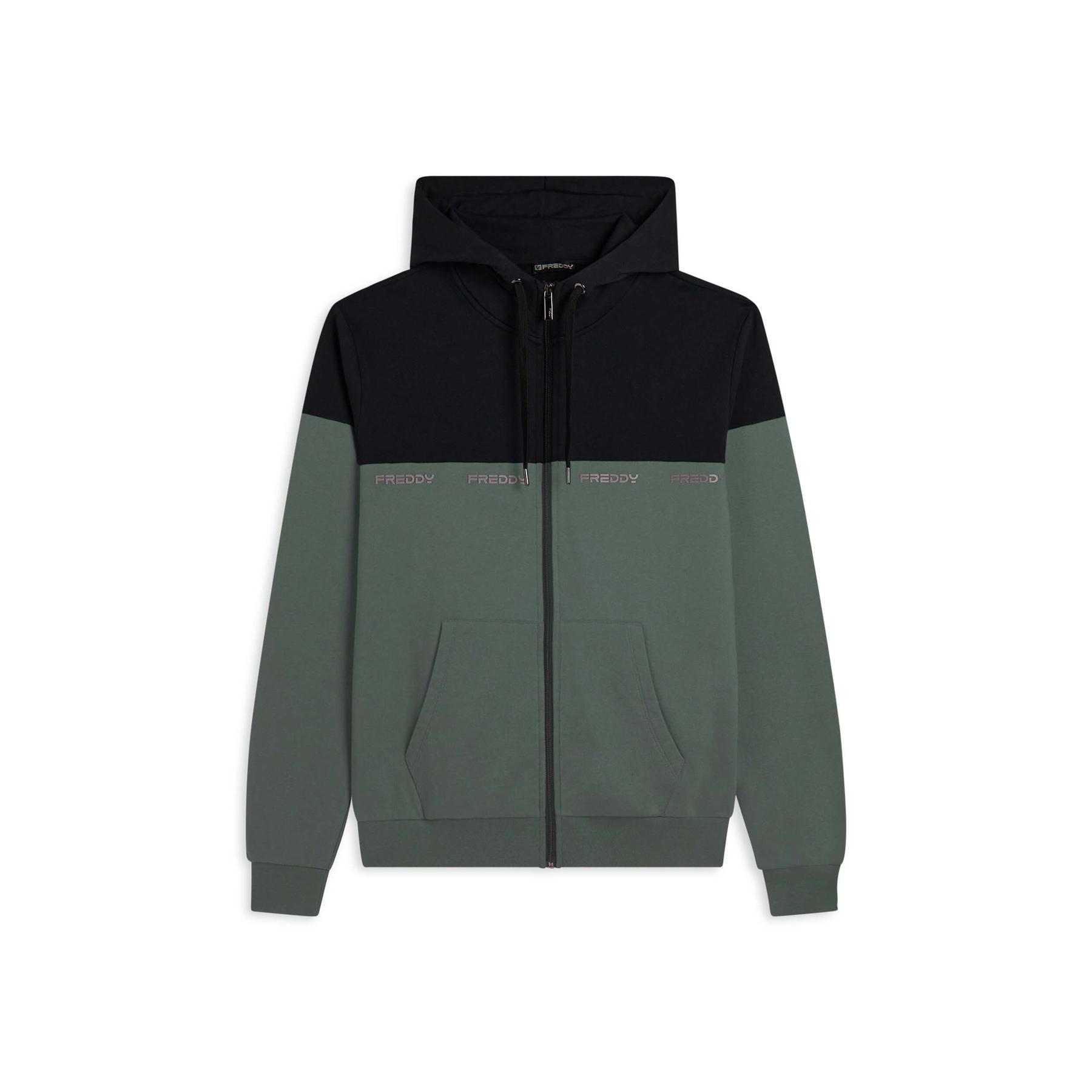 8034170810819 - Hoodie mit bunten Details und bedrucktem Logo Freddy