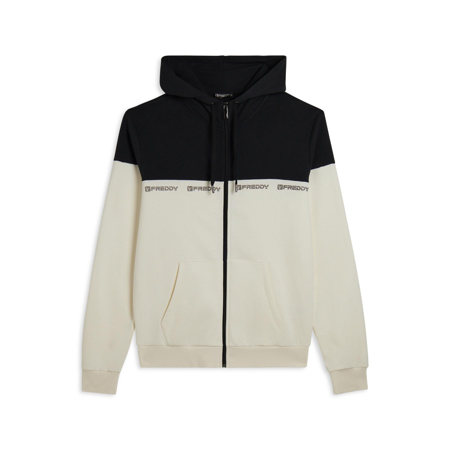 8034170776160 - Hoodie mit bunten Details und bedrucktem Logo Freddy