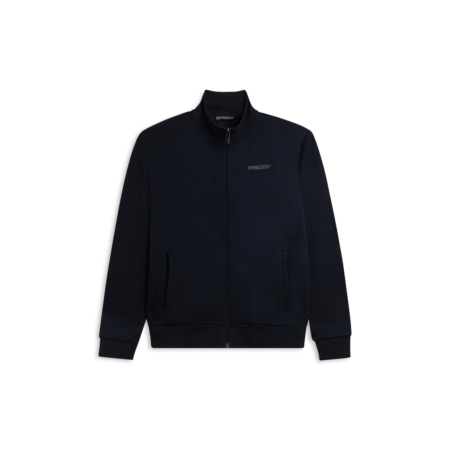 8034170811151 - Stehkragen Zip-Hoodie mit Paspeltaschen Freddy